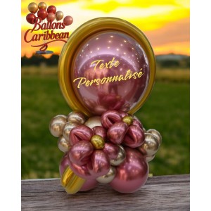 Ballon personnalisé chic – Prestige Rosé by Ballons Caribbean