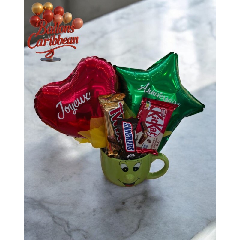 Mug chocolat & ballons personnalisés – Mug Party Mug chocolat & ballons personnalisés – Mug Party