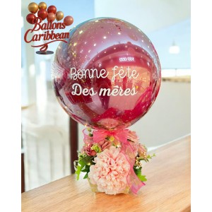 Ballon Bobo fleuri personnalisé – Jardin d’Amour
