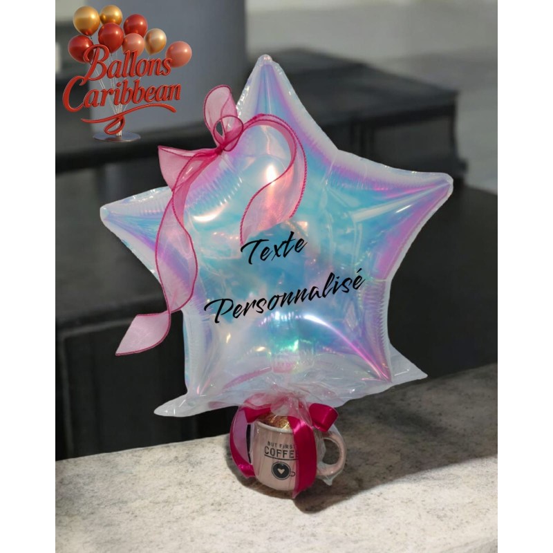 Ballon étoile sur mug personnalisé – Mug Étoile Ballon étoile sur mug personnalisé – Mug Étoile