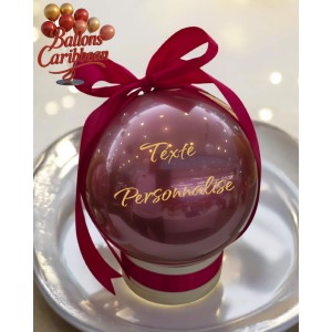 Coffret ballon & chocolats personnalisé – Délice Rubis