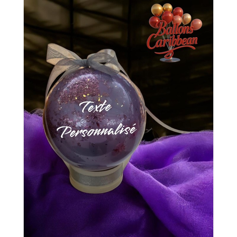 Ballon violet & chocolats personnalisés – Mystère Sucré Ballon violet & chocolats personnalisés – Mystère Sucré