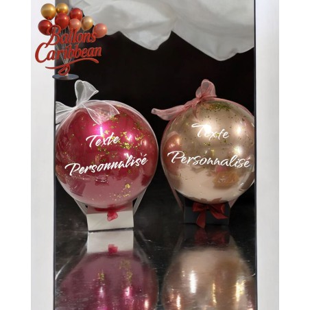 Ballon personnalisé sur boîte chocolat – Duo Prestige